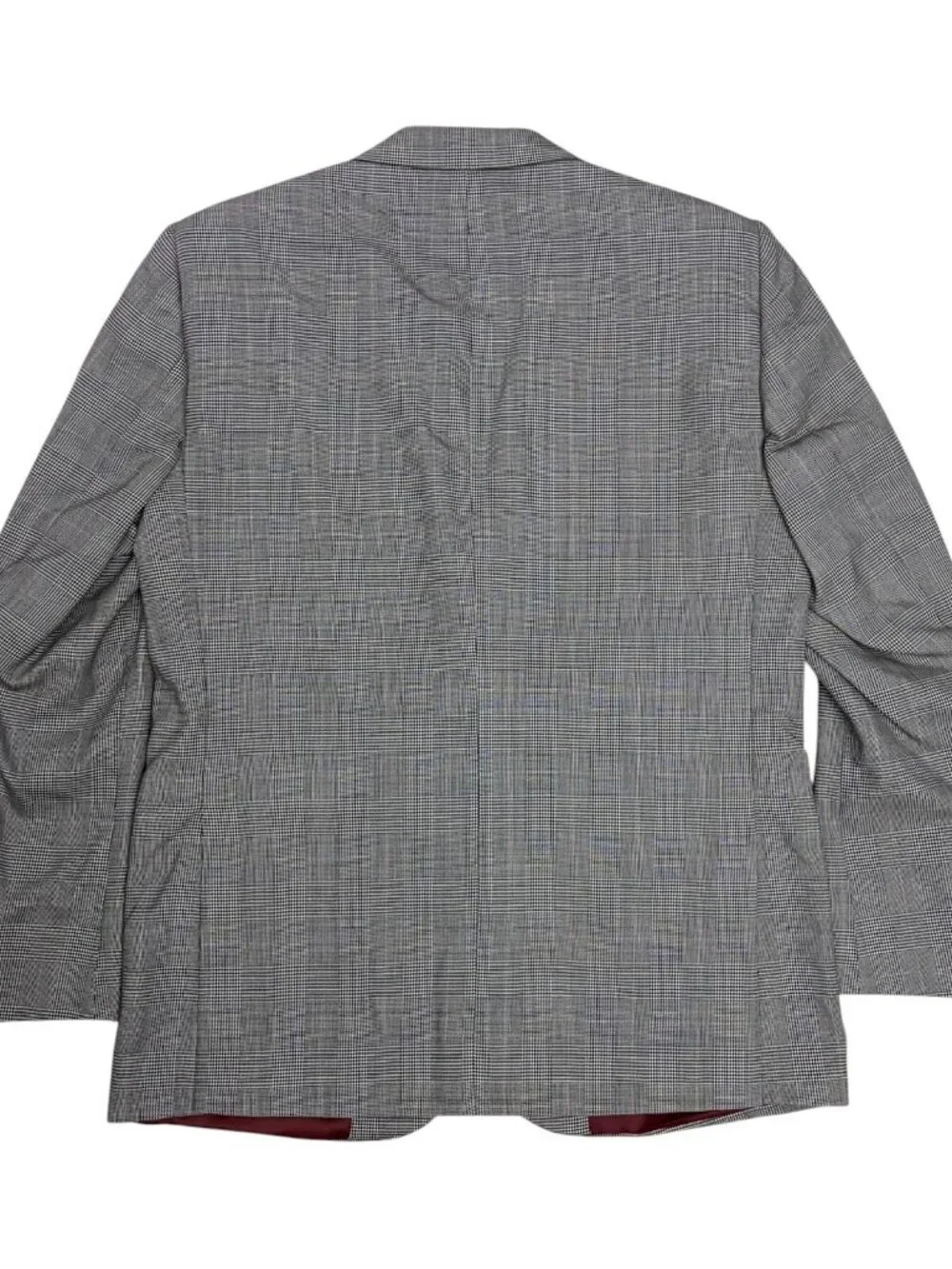 GIOVANNI Vintage Blazer Sport Coat Plaid Check Luxury Business Jacket Mens 46R
